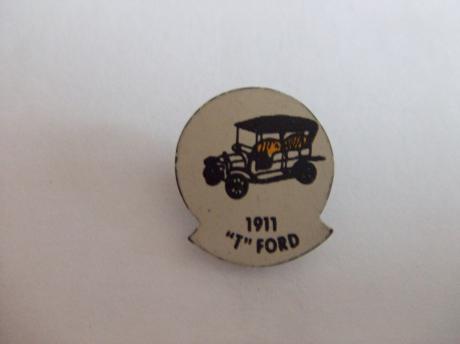 T Ford 1911 oldtimer geel